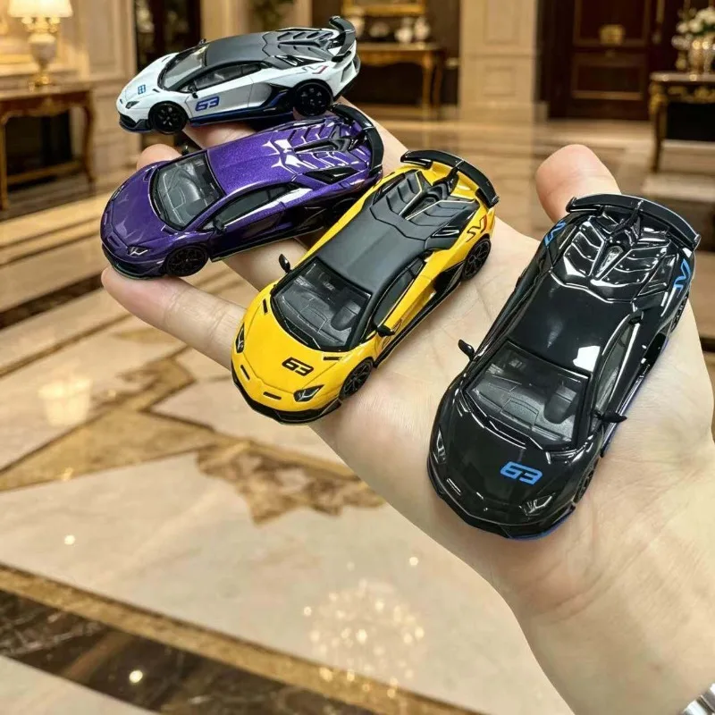E model 1: 64-piece Lamborghini Aventador SVJ LP770-4 die-cast alloy car model, a gift for friends, an adult collection piece.
E model 1: 64-piece Lamborghini Aventador SVJ LP770-4 die-cast alloy car model, a gift for friends, an adult collection piece.
