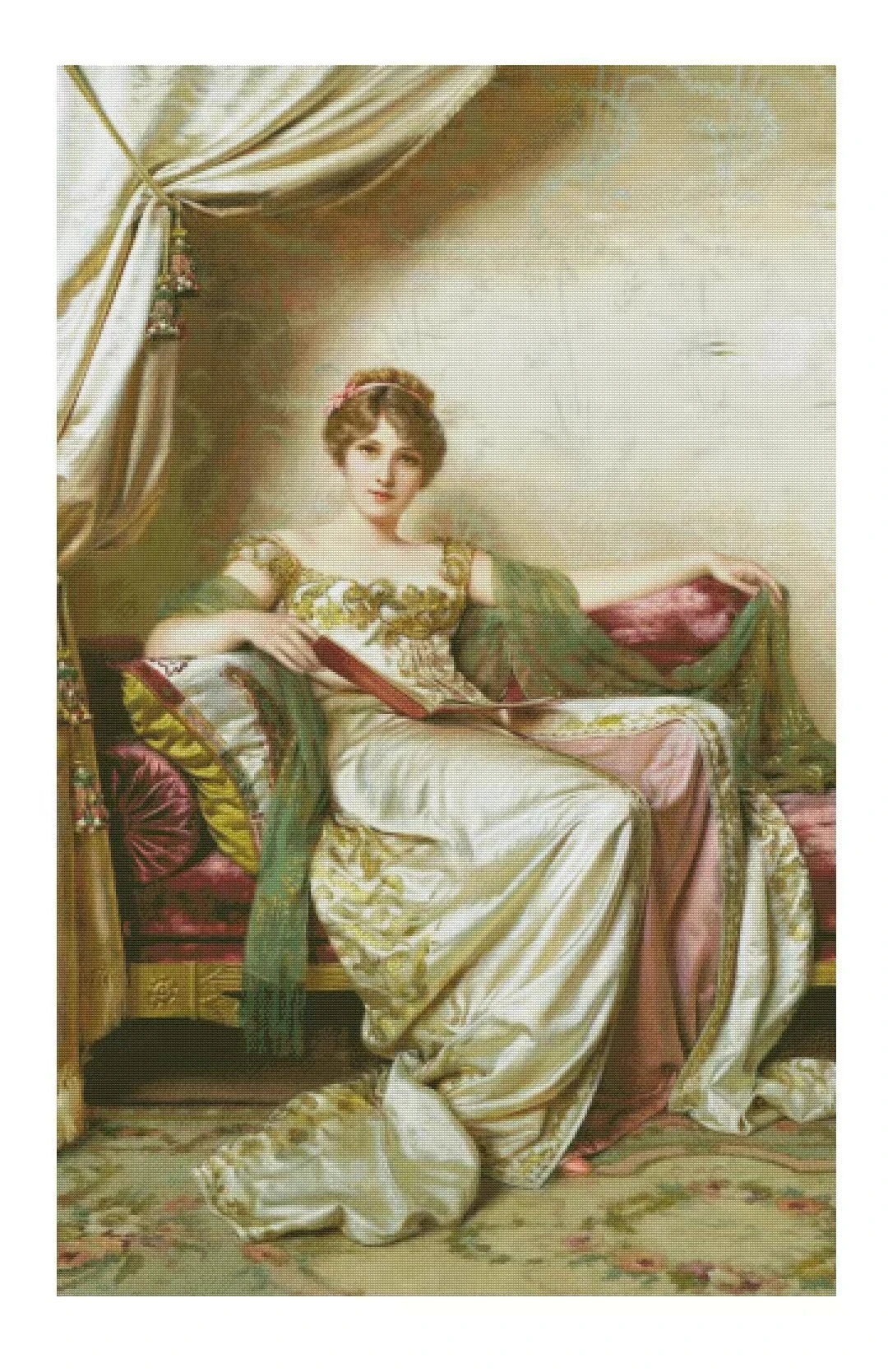 Elegant Lady 18CT 16CT 14CT Unprinted Top Quality Cross Stitch Kits Embroidery Art DIY Handmade Needlework Home Decor
Elegant Lady 18CT 16CT 14CT Unprinted Top Quality Cross Stitch Kits Embroidery Art DIY Handmade Needlework Home Decor