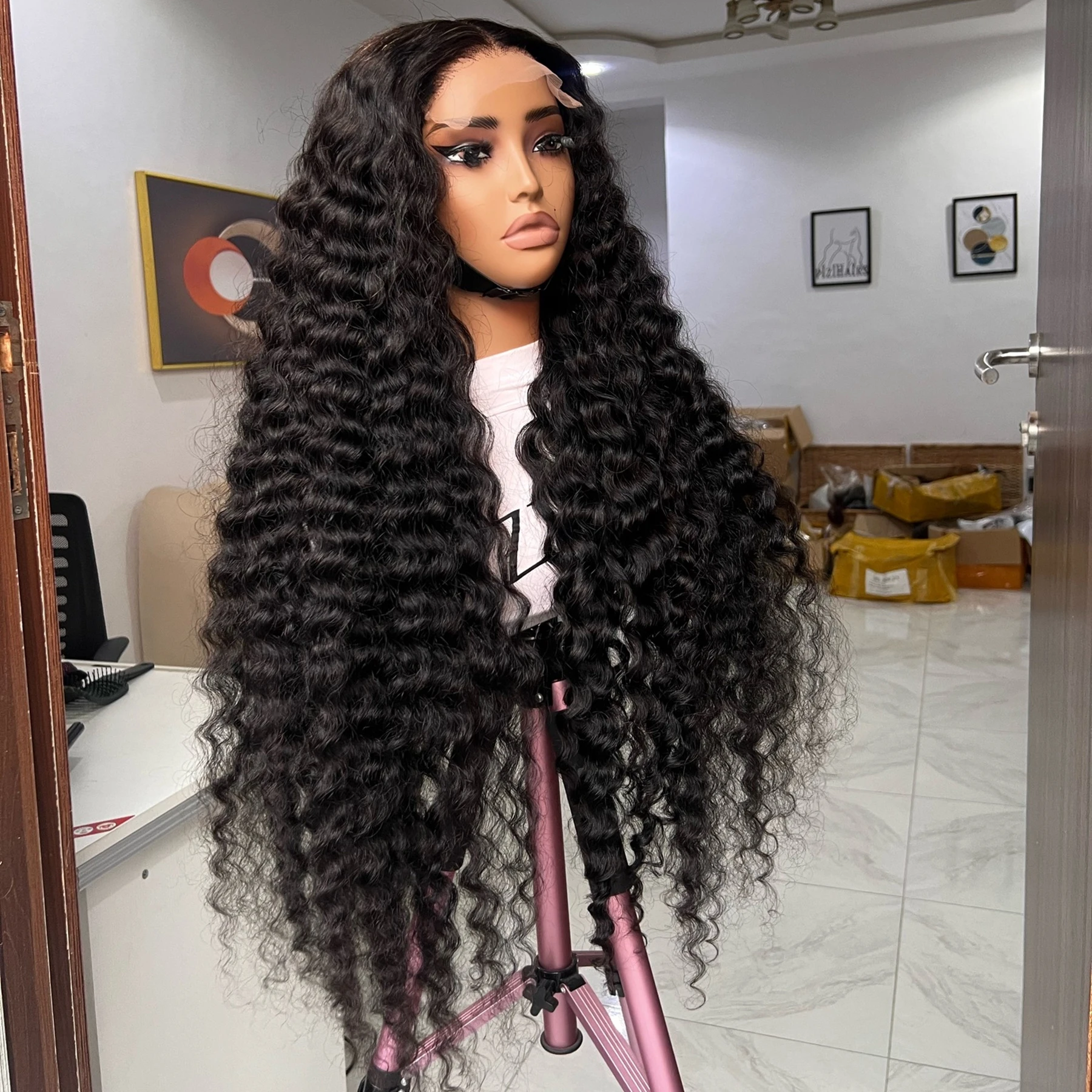 Deep Wave 13X4X1 HD Full Lace Part Frontal Wig Full Soft Wigs For Black Women Prepluck With Baby Hair Wedding Soft Hair Cosplay
Deep Wave 13X4X1 HD Full Lace Part Frontal Wig Full Soft Wigs For Black Women Prepluck With Baby Hair Wedding Soft Hair Cosplay