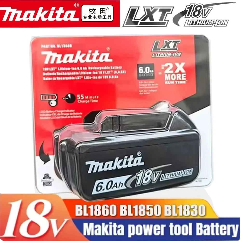 18V 6.0Ah100% original Makita rechargeable battery ,For Makita BL1830 BL1830B BL1840 BL1840B BL1850 BL1850B Power Tools Battery
18V 6.0Ah100% original Makita rechargeable battery ,For Makita BL1830 BL1830B BL1840 BL1840B BL1850 BL1850B Power Tools Battery