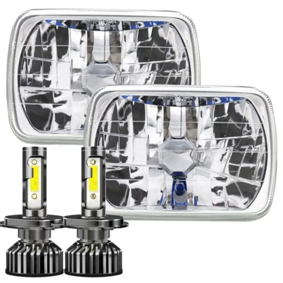 5x7 7x6 Led Headlights Compatible for Ford E100 E150 E250 E350 Econoline High Low Beam 6000K White DOT Approved H6054
5x7 7x6 Led Headlights Compatible for Ford E100 E150 E250 E350 Econoline High Low Beam 6000K White DOT Approved H6054