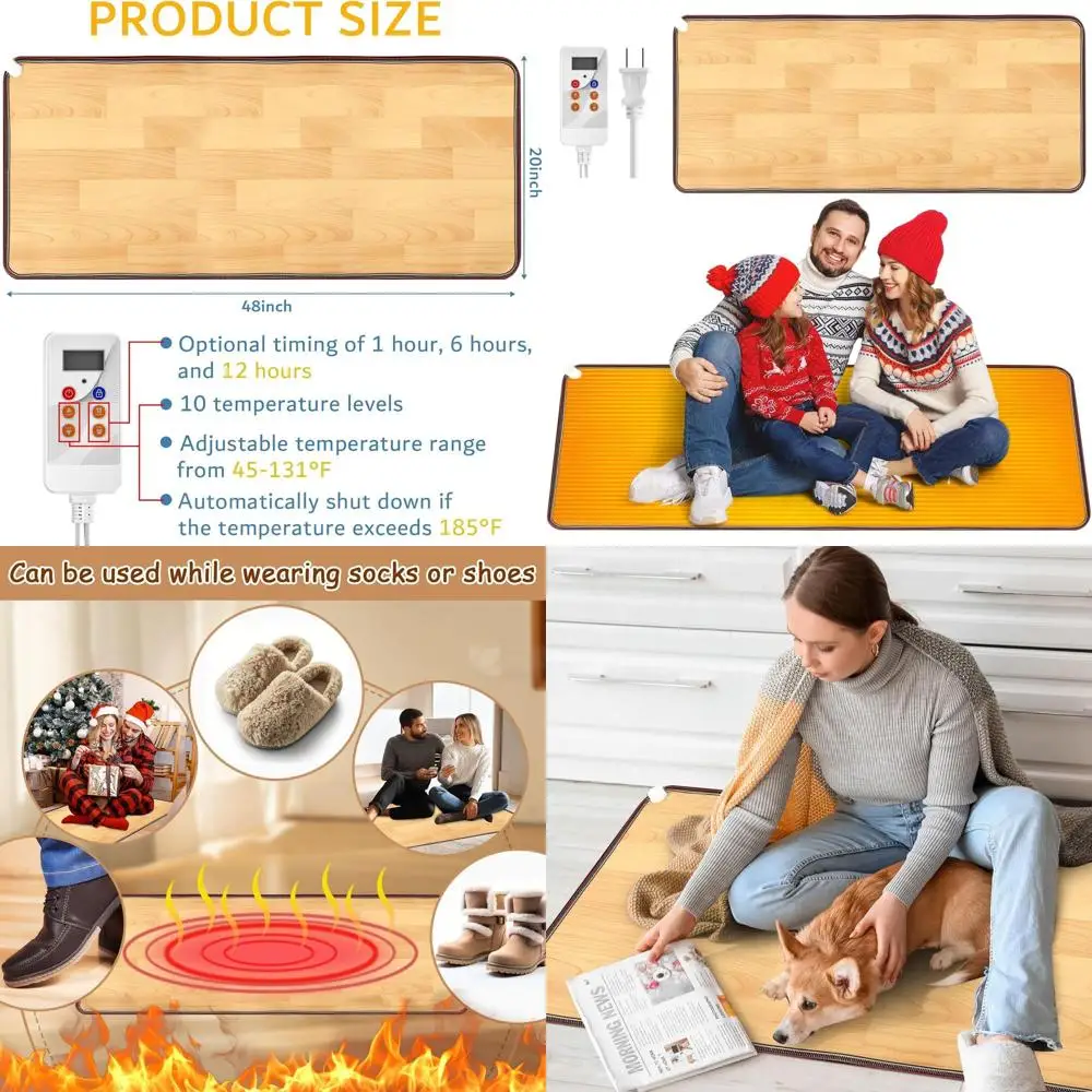 110 В 48x20 напольный коврик с подогревом в углеродной кристаллической полосой для стола, энергосберегающая грелка для ног, подходит для дома и офиса
110 В 48x20 напольный коврик с подогревом в углеродной кристаллической полосой для стола, энергосберегающая грелка для ног, подходит для дома и офиса