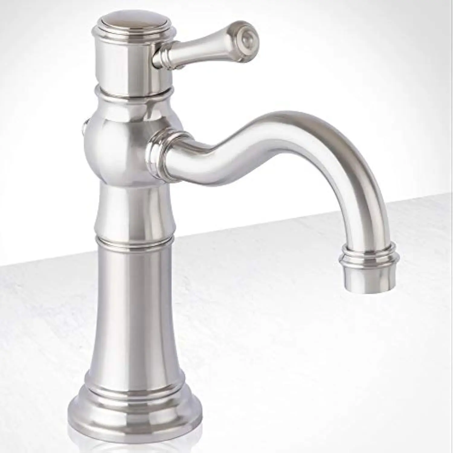 Ml521 Santi-V Single Hole Bathroom Faucet - Includes Push-Pop Drain Assembly
Ml521 Santi-V Single Hole Bathroom Faucet - Includes Push-Pop Drain Assembly