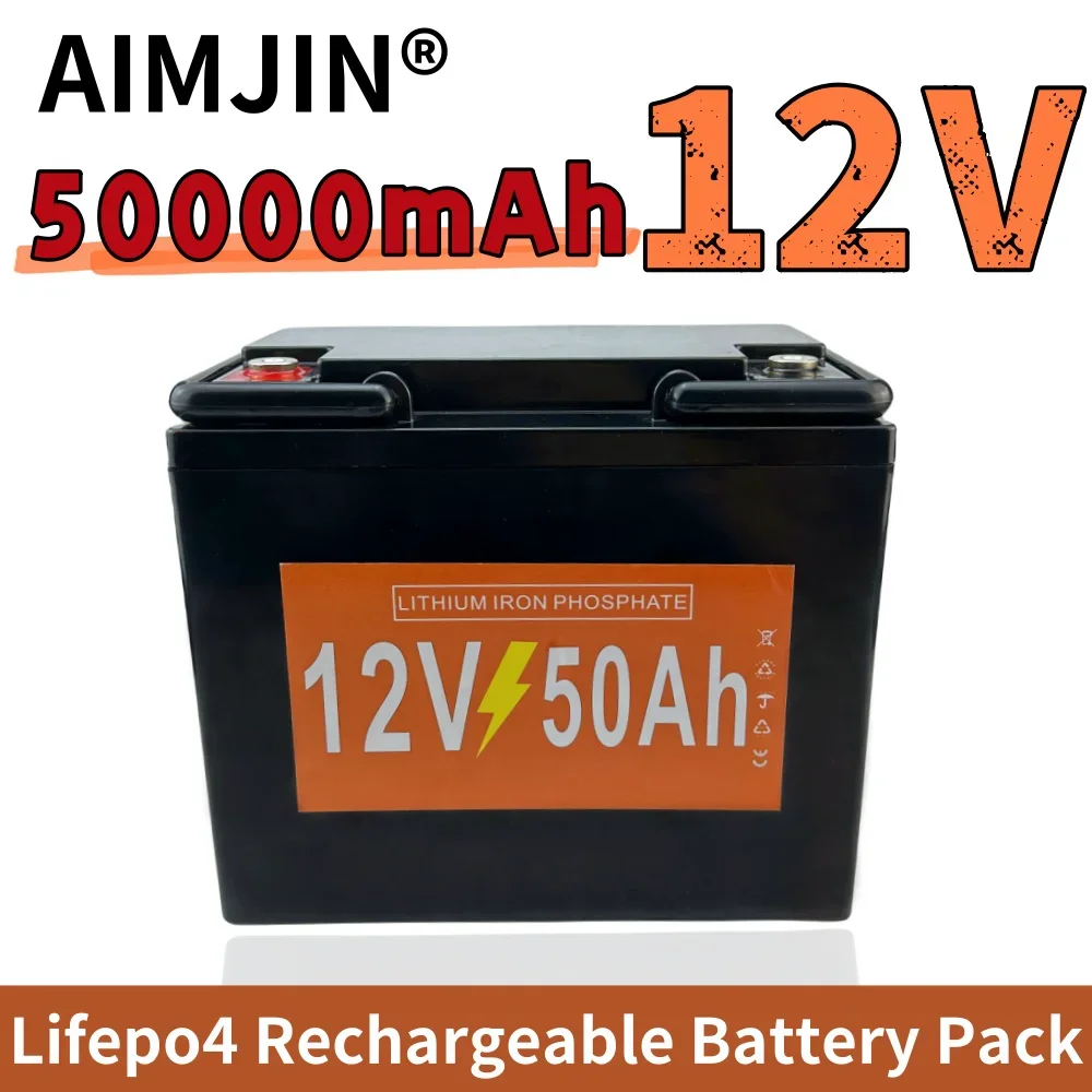 12V 50Ah Lithium Iron Phosphate Battery LiFePO4 Built-in BMS LiFePO4 Battery for Solar Power System RV House Trolling Motor
12V 50Ah Lithium Iron Phosphate Battery LiFePO4 Built-in BMS LiFePO4 Battery for Solar Power System RV House Trolling Motor