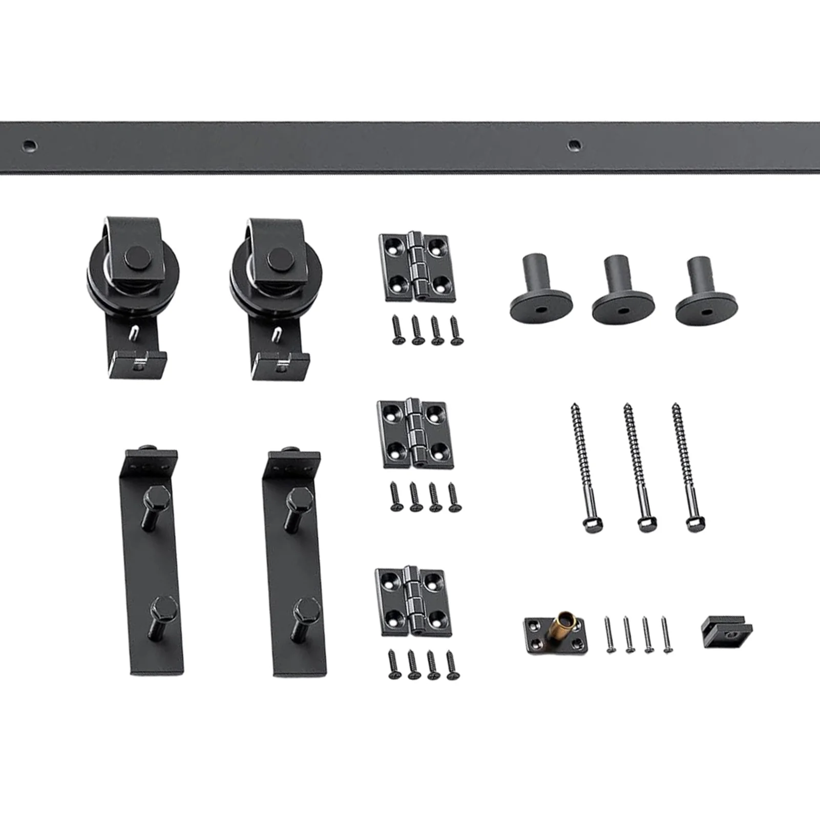 Folding Barn Door Hardware Kit, Heavy Duty Door Hardware Set Multipurpose Closet Rail Roller Accessory for 30 Inch Door
Folding Barn Door Hardware Kit, Heavy Duty Door Hardware Set Multipurpose Closet Rail Roller Accessory for 30 Inch Door