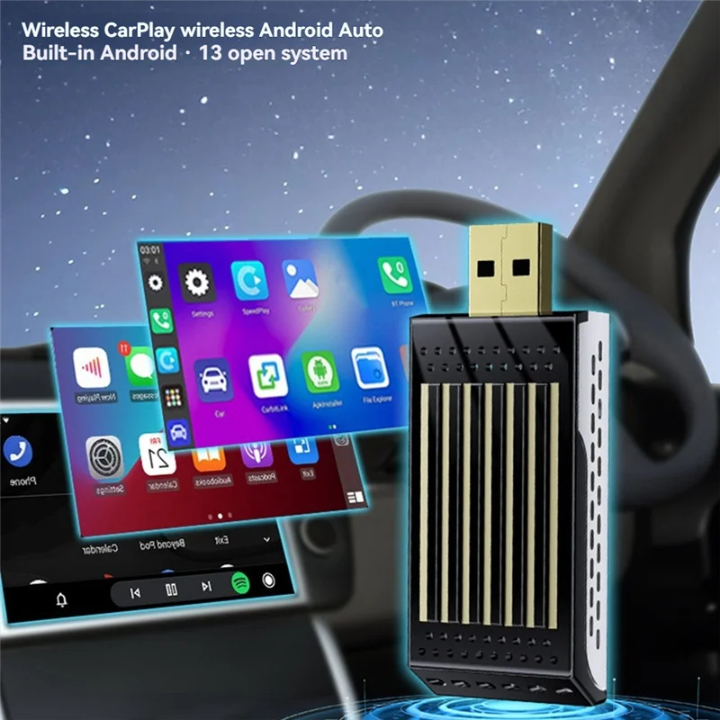 -ABAB AI Box Carplay 2G + 16G Android 13/Беспроводной Carplay/Android Auto 3 в 1 Bluetooth 5.0 Адаптер проводного к беспроводному Carplay
-ABAB AI Box Carplay 2G + 16G Android 13/Беспроводной Carplay/Android Auto 3 в 1 Bluetooth 5.0 Адаптер проводного к беспроводному Carplay