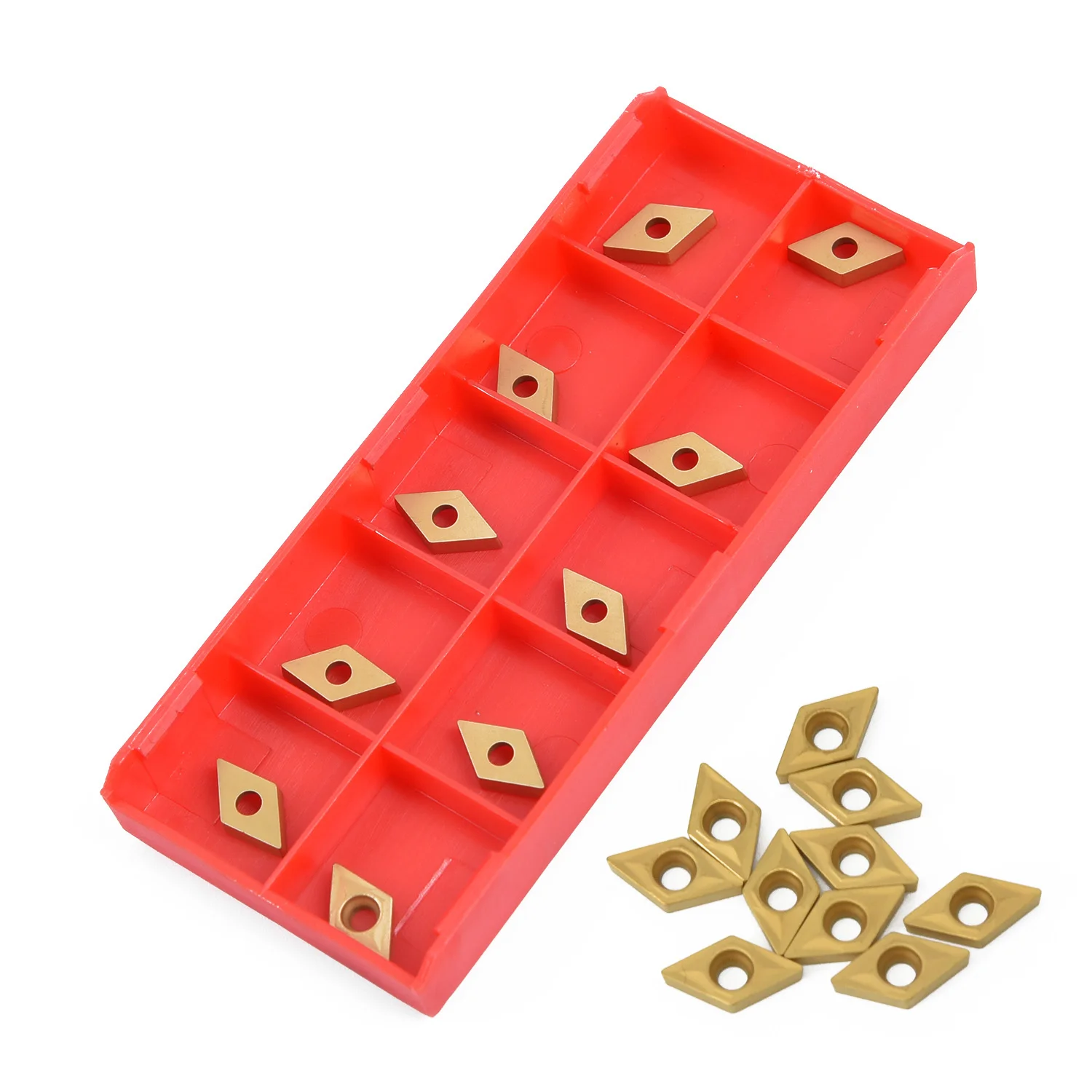 Carbide Carbide Inserts Gold Strong shock resistance Carbide Inserts High toughness Lathe Wear-resistant Yellow Box
Carbide Carbide Inserts Gold Strong shock resistance Carbide Inserts High toughness Lathe Wear-resistant Yellow Box