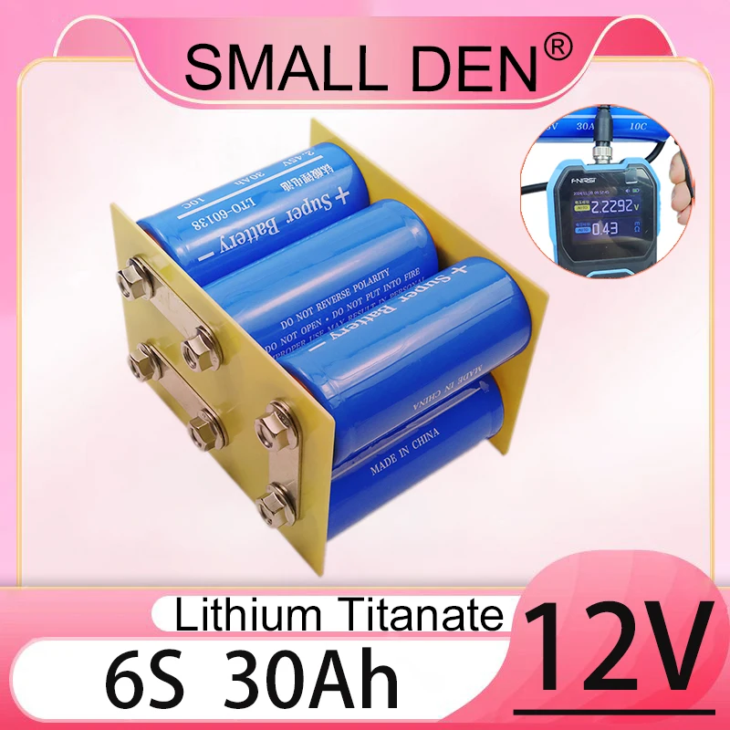 12V 30Ah lithium titanate battery pack LTO 6S1P 10C discharge 14.7V portable UPS 16.8V charger car starter audio speaker
12V 30Ah lithium titanate battery pack LTO 6S1P 10C discharge 14.7V portable UPS 16.8V charger car starter audio speaker