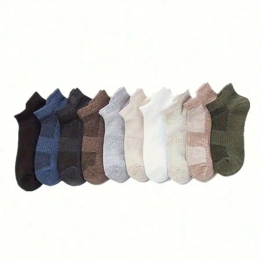 5 Pairs Mens Low-Cut Solid Color Socks Soft Breathable Casual Sports Socks For Daily Wear
5 Pairs Mens Low-Cut Solid Color Socks Soft Breathable Casual Sports Socks For Daily Wear