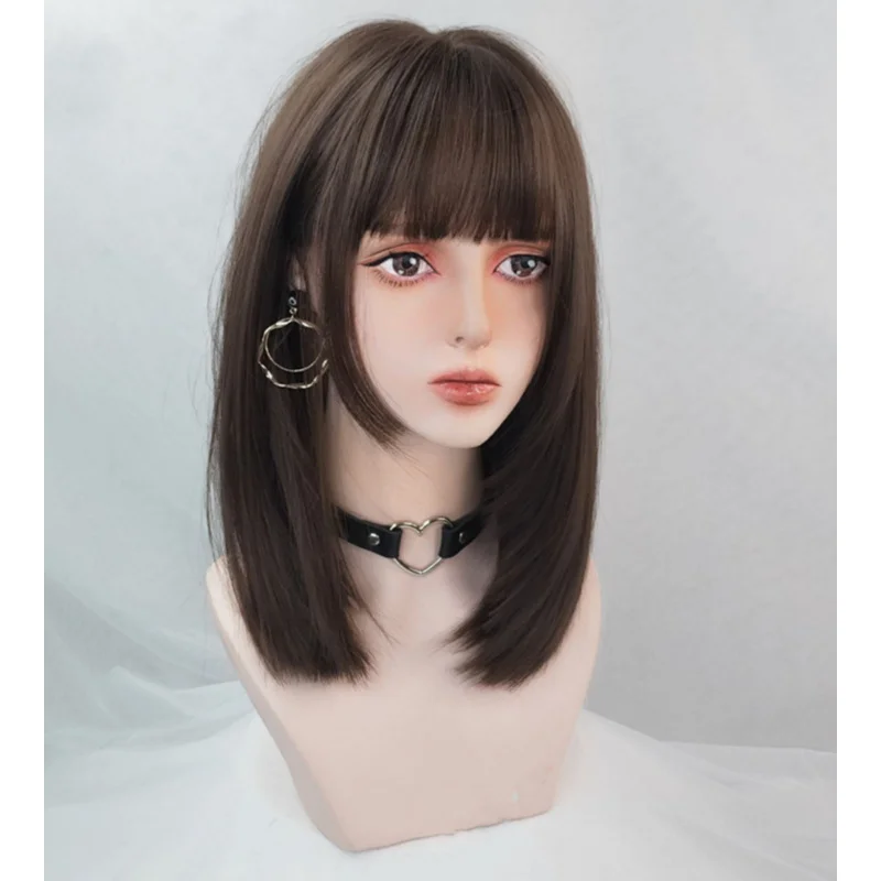 Women Girl Trendy Party Fringe Natural Look Medium Short BOB Straight Hair Wigs
Women Girl Trendy Party Fringe Natural Look Medium Short BOB Straight Hair Wigs