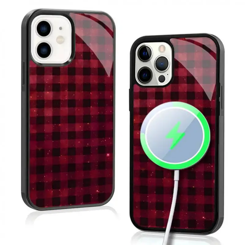 Red Galaxy Plaid Phone Case For IPhone 11 12 13 14 15 Plus Pro Max Mirror Acrylic Cover For Magsafe Wireless Charging
Red Galaxy Plaid Phone Case For IPhone 11 12 13 14 15 Plus Pro Max Mirror Acrylic Cover For Magsafe Wireless Charging