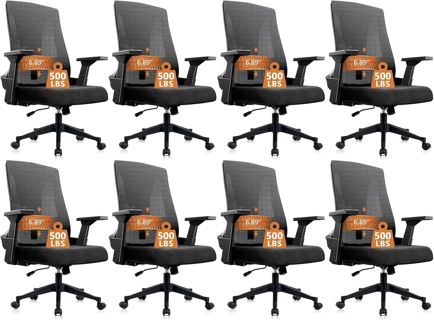 500Lbs Big And Tall Office Chair Heavy Duty Mesh Ergonomic Computer Chairs With Adjustable Lumbar Support And Wide Comfy Seat
500Lbs Big And Tall Office Chair Heavy Duty Mesh Ergonomic Computer Chairs With Adjustable Lumbar Support And Wide Comfy Seat