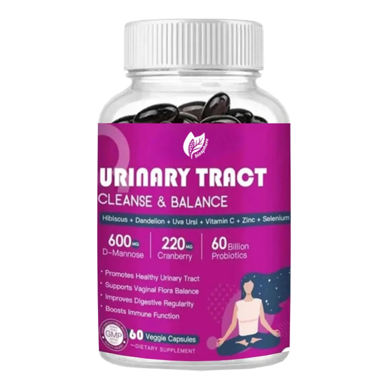 Urinary Tract Probiotics Containing Mannose and Cranberry -60 Billion CFU Promote Digestive Health, 60 Capsules
Urinary Tract Probiotics Containing Mannose and Cranberry -60 Billion CFU Promote Digestive Health, 60 Capsules