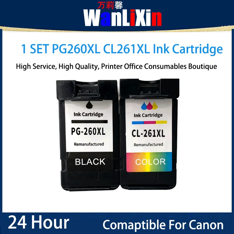 1 комплект PG-260 CL-261, совместимый с картриджами Canon PIXMA TR7020 TS5320 TS6420 TR7020a TS6420a
1 комплект PG-260 CL-261, совместимый с картриджами Canon PIXMA TR7020 TS5320 TS6420 TR7020a TS6420a