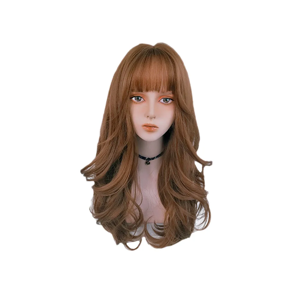 Женский вьющийся парик для девочек, высокотемпературная тусклая шелковая дышащая сетчатая шапочка, искусственные волосы с челкой
Женский вьющийся парик для девочек, высокотемпературная тусклая шелковая дышащая сетчатая шапочка, искусственные волосы с челкой