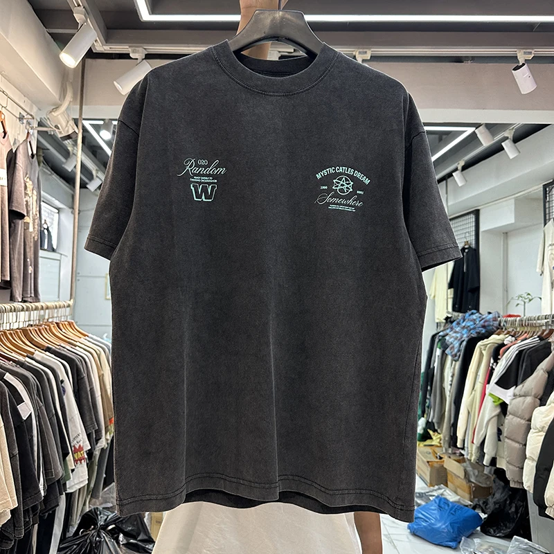 2024 Oversized Washed Tee Men Women Tee Vintage Tops Green letter printing Short Sleeve
2024 Oversized Washed Tee Men Women Tee Vintage Tops Green letter printing Short Sleeve