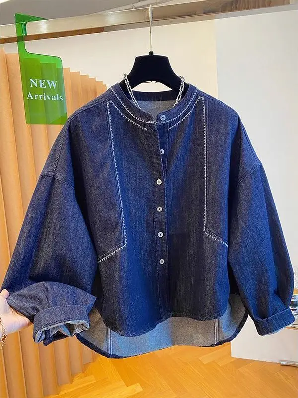 Модная уникальная джинсовая куртка-жакет больших размеров (до 300 фунтов) с вышивкой, осенняя, для полных женщин
Модная уникальная джинсовая куртка-жакет больших размеров (до 300 фунтов) с вышивкой, осенняя, для полных женщин