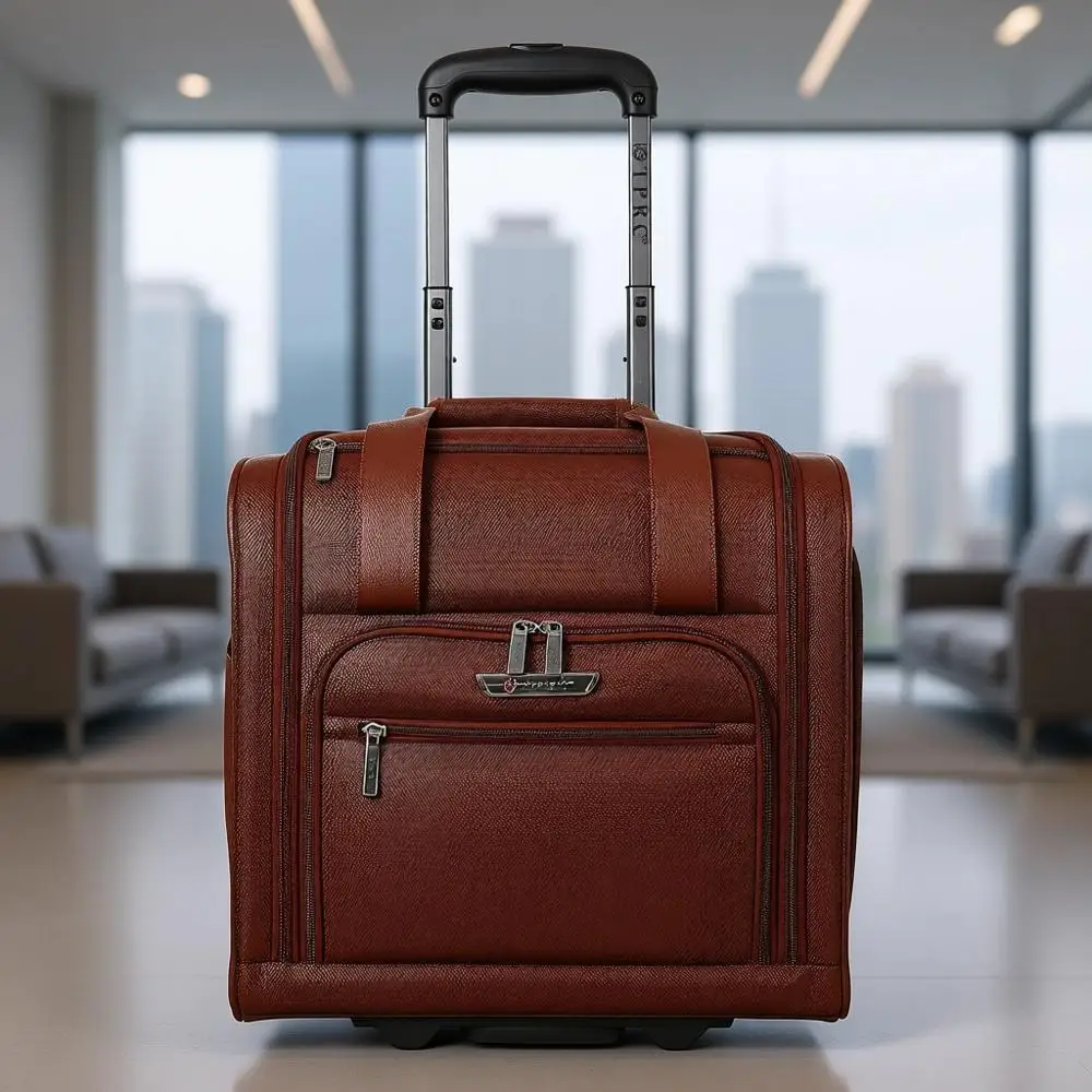 15 Under-Seat Carry-On Luggage with USB Charging, Brown
15 Under-Seat Carry-On Luggage with USB Charging, Brown