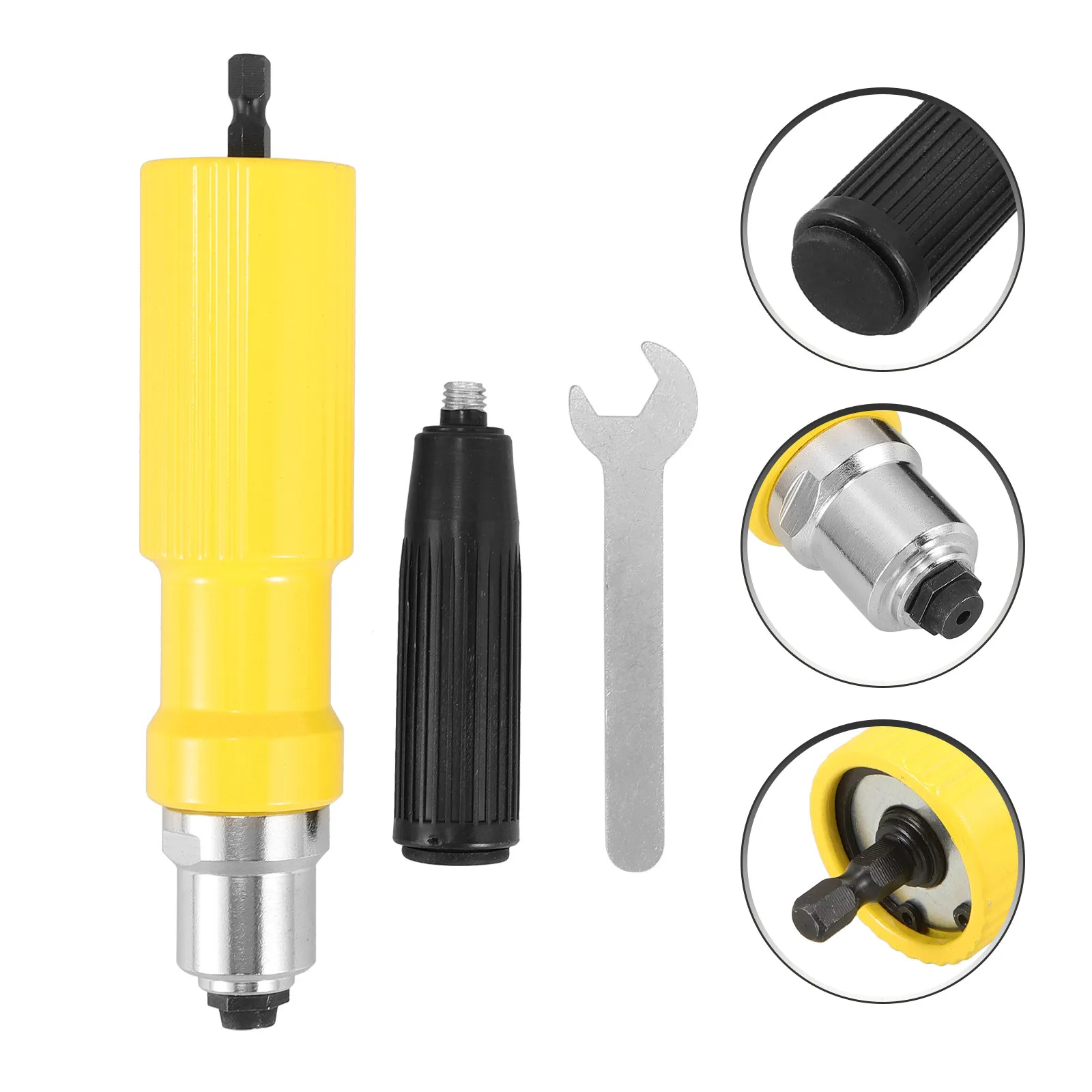 1Set Electric Rivet Tool Adapter Alloy Steel Riveter Connector Accessory for Cordless Drills and Power Riveting Tools
1Set Electric Rivet Tool Adapter Alloy Steel Riveter Connector Accessory for Cordless Drills and Power Riveting Tools