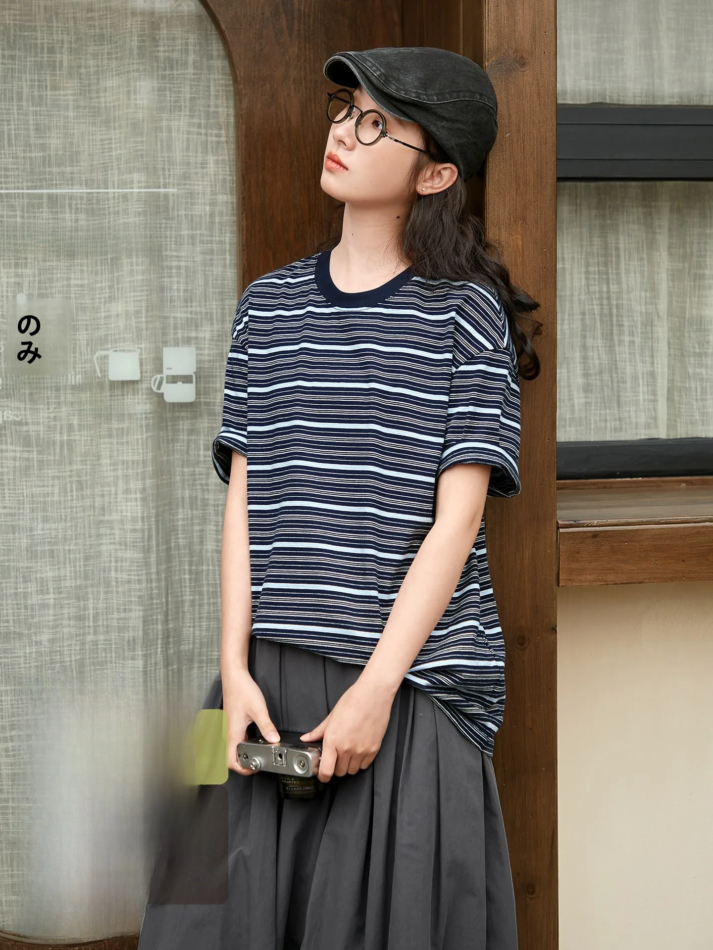 Casual Blue Striped Short Sleeve Women's T-shirt Pure Cotton round Neck Oversize Summer Top Breathable Comfortable Versatile ...
Casual Blue Striped Short Sleeve Women's T-shirt Pure Cotton round Neck Oversize Summer Top Breathable Comfortable Versatile ...