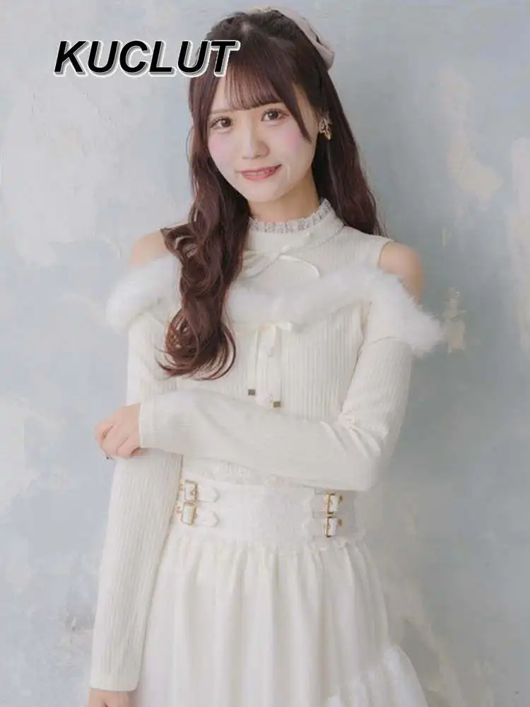 Кружевной галстук-бабочка в японском стиле, плюшевый лоскутный вязаный топ с открытыми плечами, модный пуловер с длинными рукавами, свитера для женщин, осень
Кружевной галстук-бабочка в японском стиле, плюшевый лоскутный вязаный топ с открытыми плечами, модный пуловер с длинными рукавами, свитера для женщин, осень