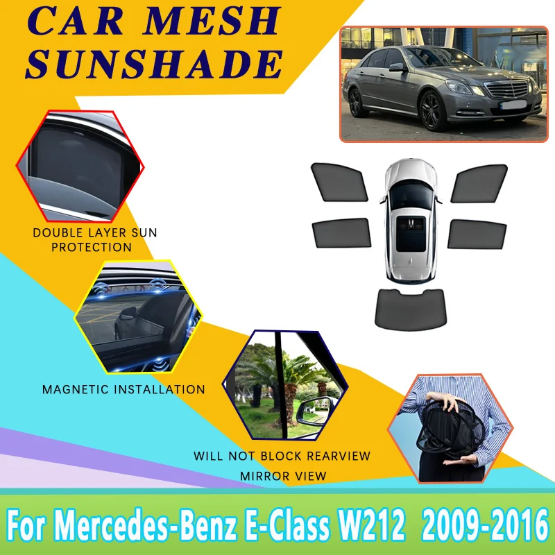 For Mercedes-Benz E-Class W212 Saloon 2009-2016 Mesh Sun Visors Windshield Curtains Anti-UV Sunshades Sunscreen Car Accessories
For Mercedes-Benz E-Class W212 Saloon 2009-2016 Mesh Sun Visors Windshield Curtains Anti-UV Sunshades Sunscreen Car Accessories
