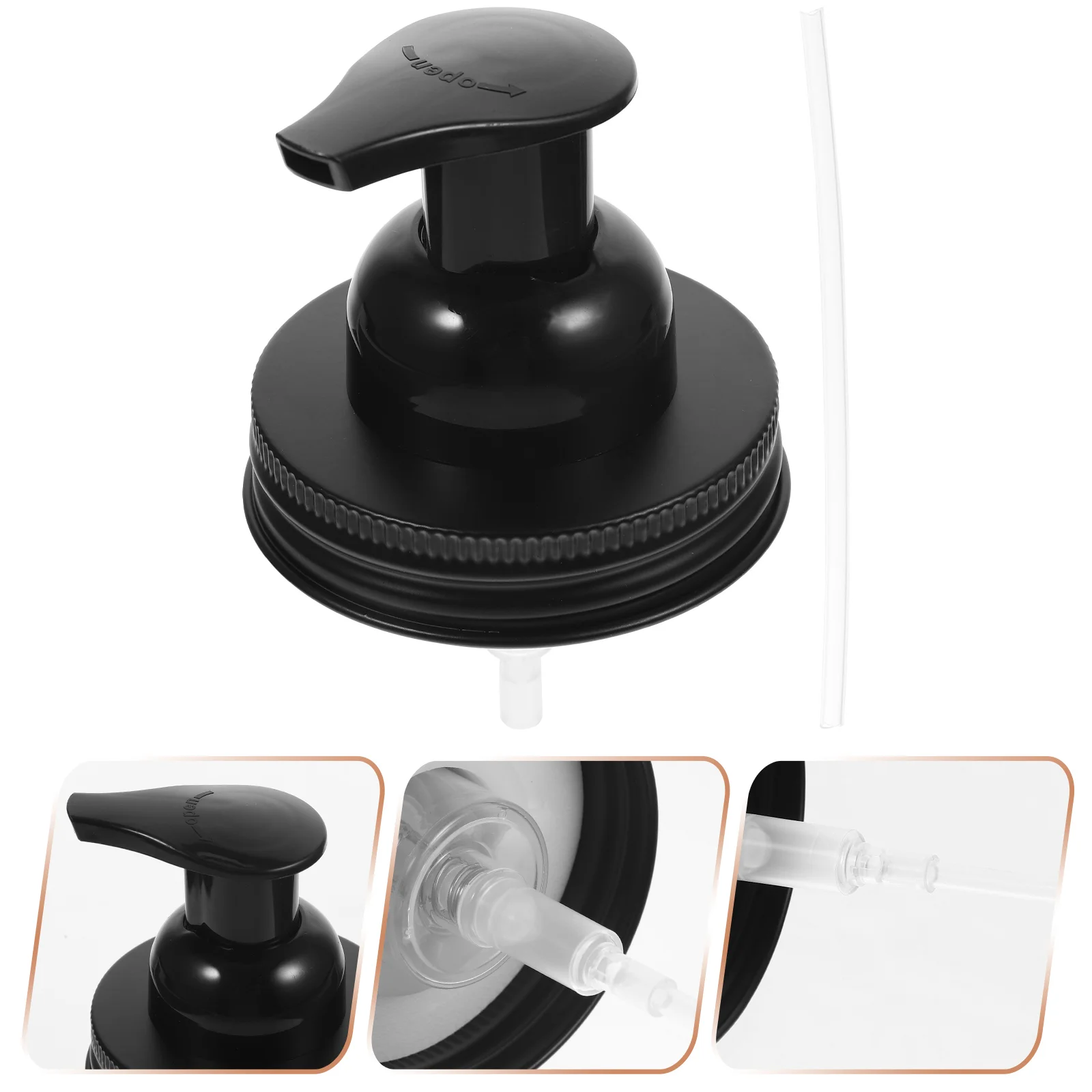 Mason Jar Lid Pump Head Stainless Steel Pumps Soap Bottle Dispenser Automatic Replacement Heads Cleaning Brush Lotion Pressing
Mason Jar Lid Pump Head Stainless Steel Pumps Soap Bottle Dispenser Automatic Replacement Heads Cleaning Brush Lotion Pressing