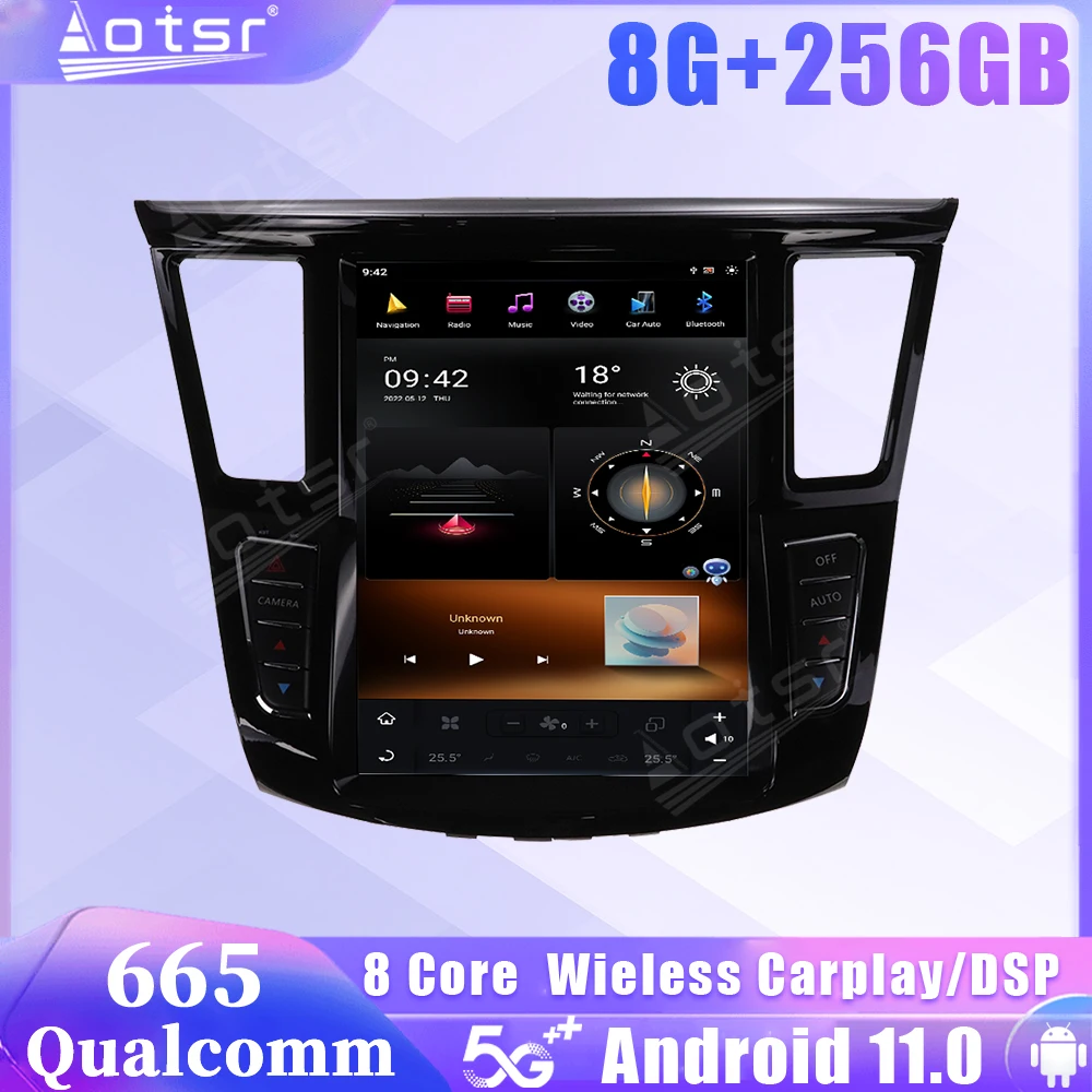 Qualcomm Snapdragon 665 Android 11 Car Radio For Infiniti QX60 JX35 2012 2013 2014 2015 2016 Carplay GPS Video Stereo Head Unit
Qualcomm Snapdragon 665 Android 11 Car Radio For Infiniti QX60 JX35 2012 2013 2014 2015 2016 Carplay GPS Video Stereo Head Unit