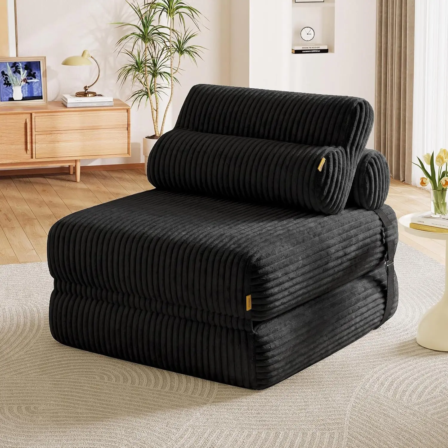 Folding Sofa Bed, Convertible Sleeper Chair with Back Support and Pillow, Boneless Foldable Floor Couch for Living, Customized
Folding Sofa Bed, Convertible Sleeper Chair with Back Support and Pillow, Boneless Foldable Floor Couch for Living, Customized