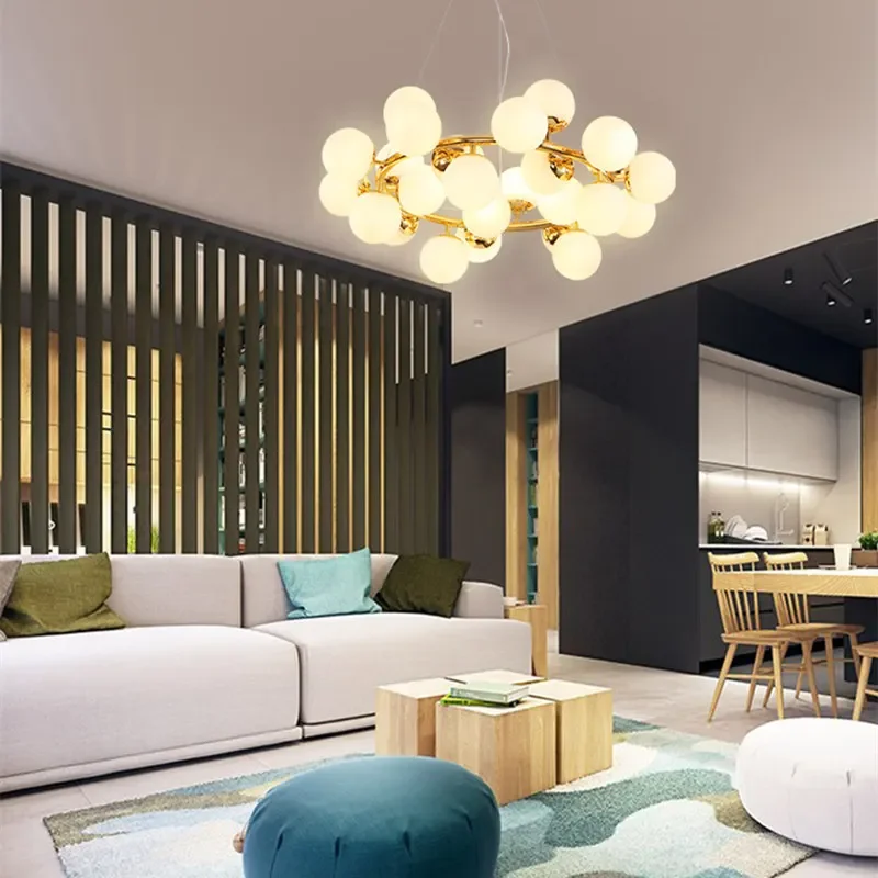 Modern Gold 15 25 45 Heads Magic Bean Glass Ball Pendant Lamp Dna Molecular Hanging Light Dining Room Home G4 Kitchen Fixtures
Modern Gold 15 25 45 Heads Magic Bean Glass Ball Pendant Lamp Dna Molecular Hanging Light Dining Room Home G4 Kitchen Fixtures