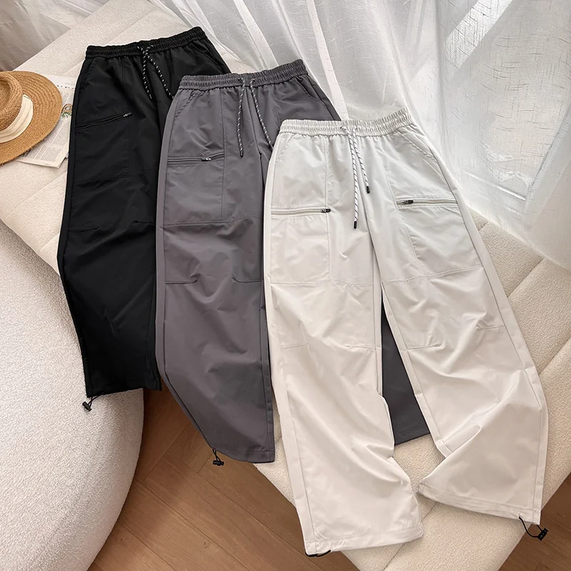 2025 Outdoor Sports Trousers Women's Straight Pants Spring Summer Walk Thin Bundle Foot Casual Pants Loose Wide-leg Cargo Pants
2025 Outdoor Sports Trousers Women's Straight Pants Spring Summer Walk Thin Bundle Foot Casual Pants Loose Wide-leg Cargo Pants