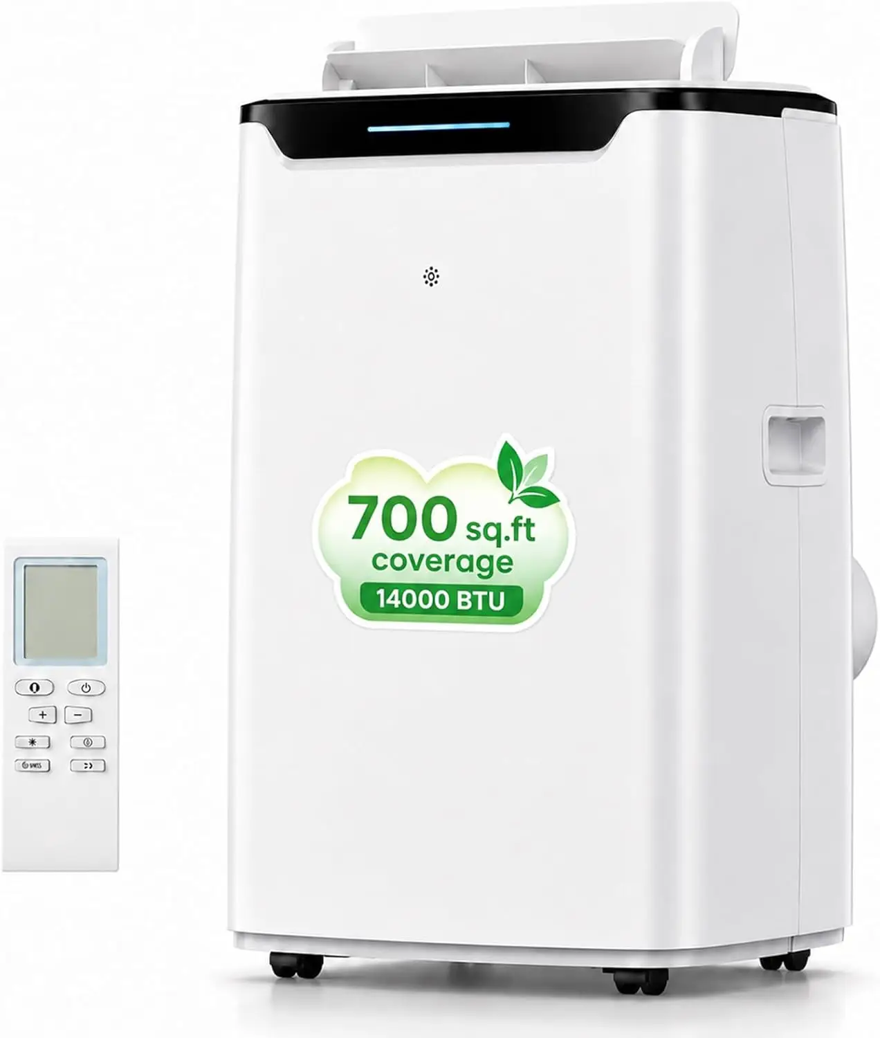 14000 BTU Portable Air Conditioner - Fast Cooling for Large Rooms up to 700 Square Feet, 3-in-1 Energy Efficient AC Unit with Upward Airflow and Sleep Mode, Ideal for Bedroom, Apartment, Living Room
14000 BTU Portable Air Conditioner - Fast Cooling for Large Rooms up to 700 Square Feet, 3-in-1 Energy Efficient AC Unit with Upward Airflow and Sleep Mode, Ideal for Bedroom, Apartment, Living Room