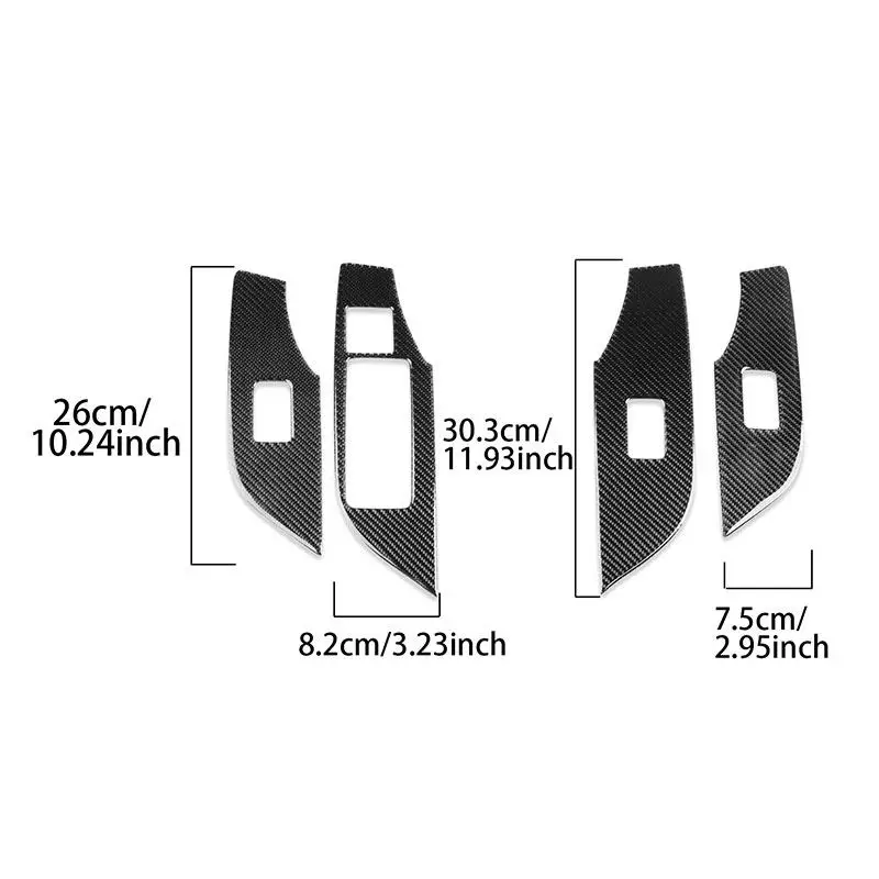 4pcs Car Window Lift Button Panel Frame Trim Carbon Fiber Stickers For Toyota RAV4 XA50 2019 2020 2021 2022 2023 2024 2025 LHD
4pcs Car Window Lift Button Panel Frame Trim Carbon Fiber Stickers For Toyota RAV4 XA50 2019 2020 2021 2022 2023 2024 2025 LHD