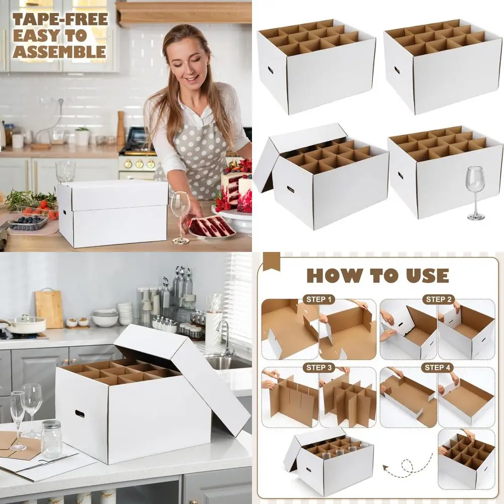 Набор из 4 коробок для транспортировки бокалов для белого вина с ручкой, кухонный набор, можно мыть в посудомоечной машине, 20x15x12 дюймов
Набор из 4 коробок для транспортировки бокалов для белого вина с ручкой, кухонный набор, можно мыть в посудомоечной машине, 20x15x12 дюймов