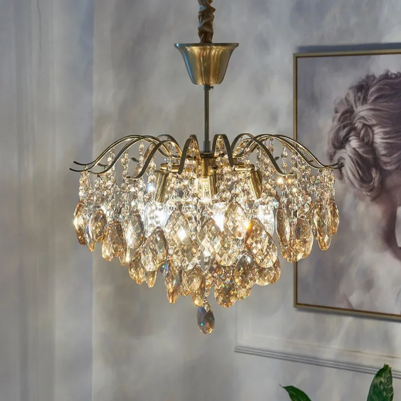 Luxury French Crystal Chandeliers Led Ceiling Lights Decoration Living Room Home Decor Dining Table Light Ceiling Hanging Lamp
Luxury French Crystal Chandeliers Led Ceiling Lights Decoration Living Room Home Decor Dining Table Light Ceiling Hanging Lamp