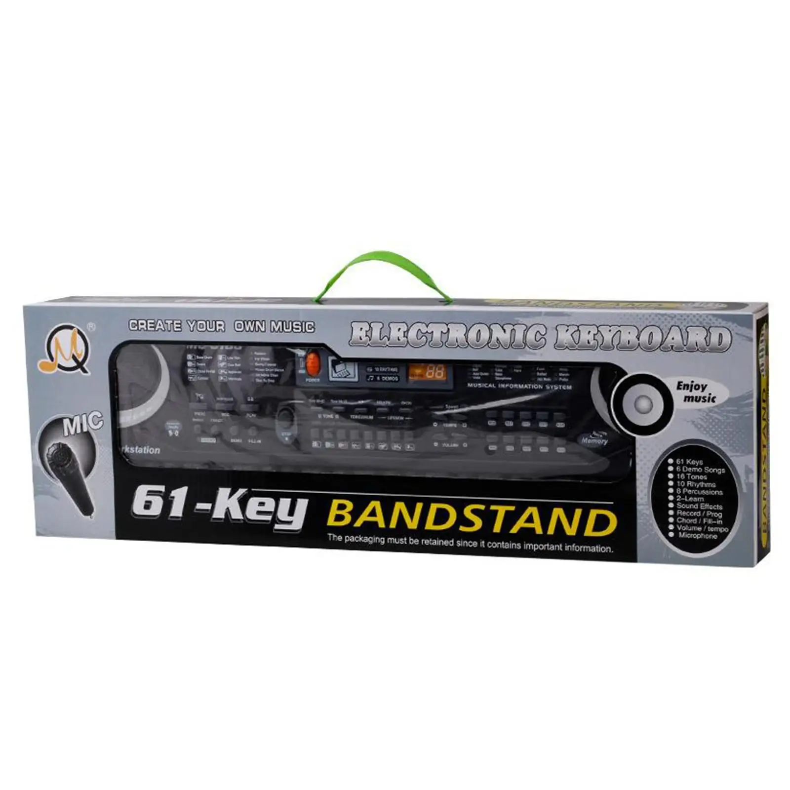 Keyboard Piano 61 Key Portable Keyboard Music Kid Organ Toys with Microphone
Keyboard Piano 61 Key Portable Keyboard Music Kid Organ Toys with Microphone