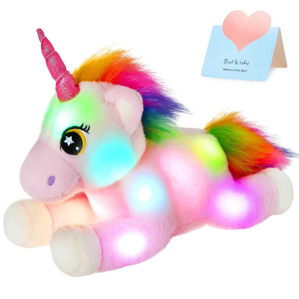 50cm Rainbow Unicorn Doll Plush Toys Soft Cute Throw Pillows Unicorn Birthday Gift Stuffed Animals Glowing Toy for Girls Chidren
50cm Rainbow Unicorn Doll Plush Toys Soft Cute Throw Pillows Unicorn Birthday Gift Stuffed Animals Glowing Toy for Girls Chidren