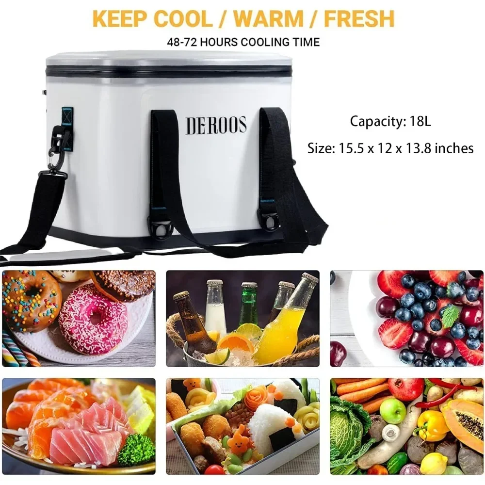 -18/27/35Cans 72-Hours Soft Cooler Bag Leak-Proof Soft Pack Cooler Bag Waterproof Insulated Soft Sided Cooler For Hiking
-18/27/35Cans 72-Hours Soft Cooler Bag Leak-Proof Soft Pack Cooler Bag Waterproof Insulated Soft Sided Cooler For Hiking