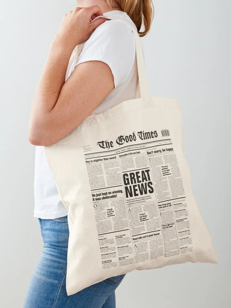 The Good Times Vol. 1, No. 1 REVERSED Tote Bag tote bags men Shopper bag Cloth bags hand bag
The Good Times Vol. 1, No. 1 REVERSED Tote Bag tote bags men Shopper bag Cloth bags hand bag