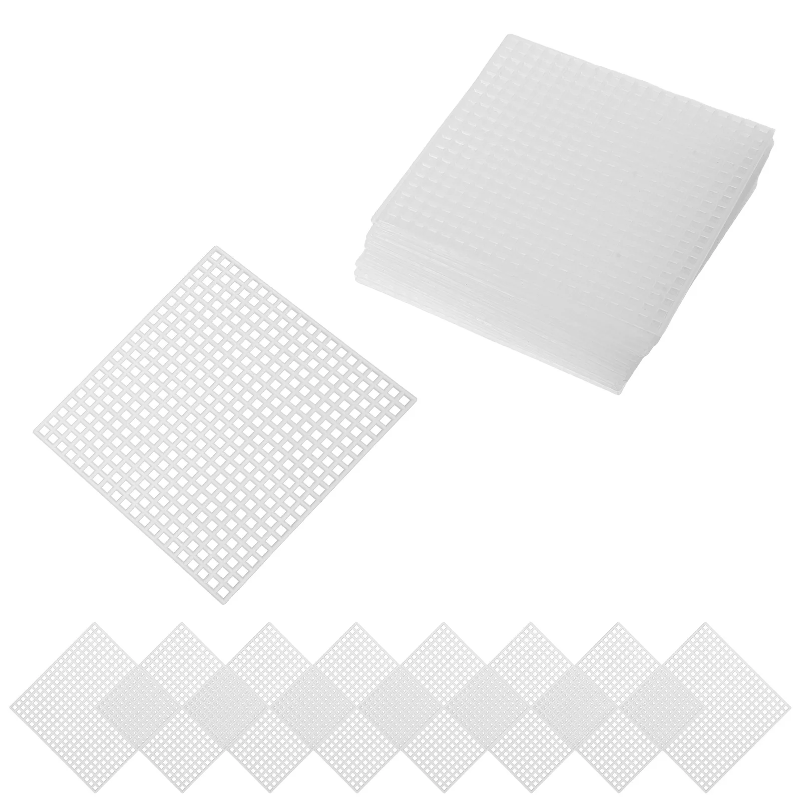 40pcs Embroidery Mesh Sheets 8X8Cm 6 Count Plastic Canvas For Diy Crafts Bag Making Cross Stitch Needlepoint Patchwork Art
40pcs Embroidery Mesh Sheets 8X8Cm 6 Count Plastic Canvas For Diy Crafts Bag Making Cross Stitch Needlepoint Patchwork Art