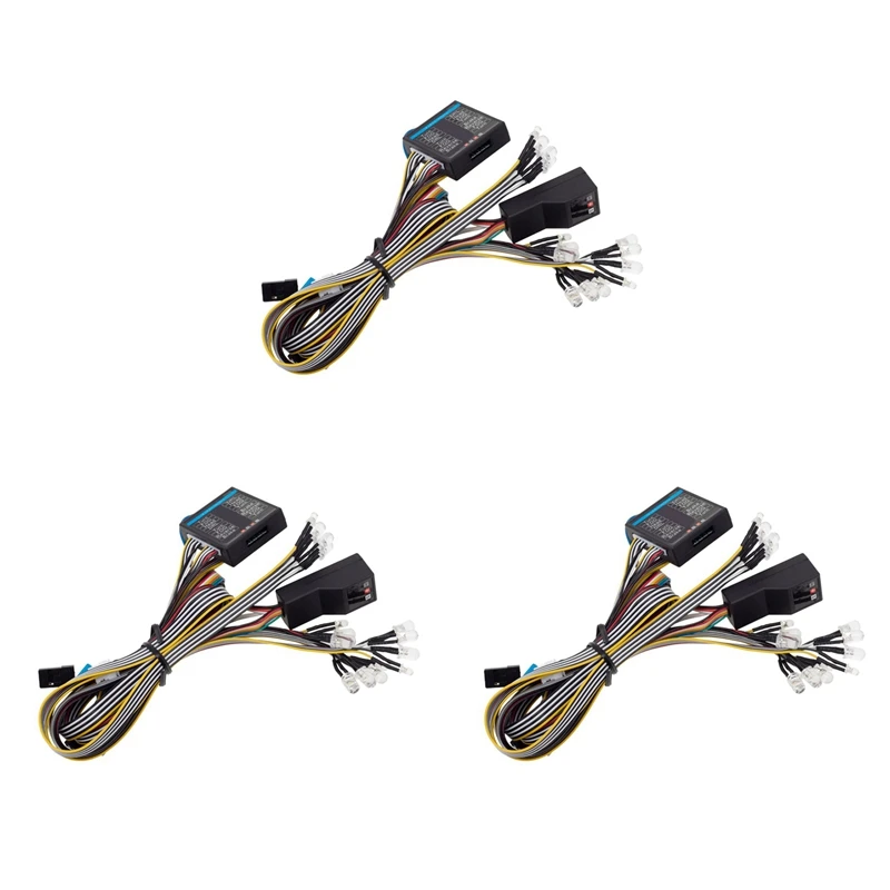 3X 1/8 1/10 RC Car 16 LED Light System Front & Rear Lamp Turn Signals Brake Lights for Tamiya HSP AXIAL RC4WD Traxxas
3X 1/8 1/10 RC Car 16 LED Light System Front & Rear Lamp Turn Signals Brake Lights for Tamiya HSP AXIAL RC4WD Traxxas
