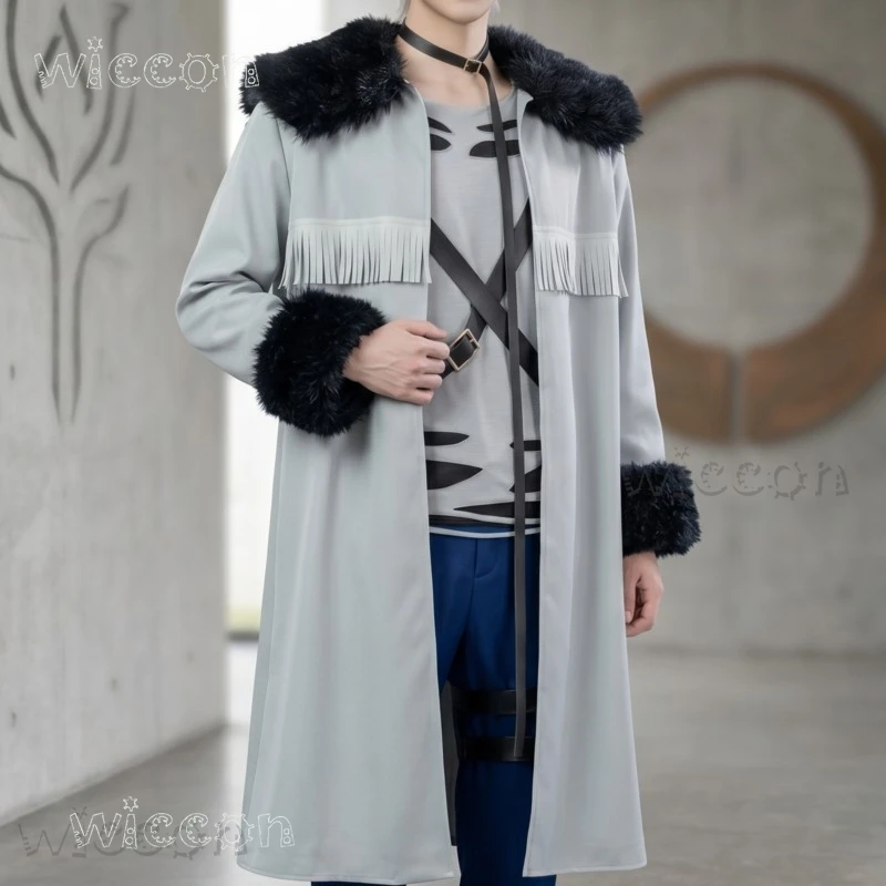 Frierenn Long Silver Hair Pointed Ear Elf Mage Costume - White Jacket + Black Tights + Gold Embroidery, Elegant Anime Outfit
Frierenn Long Silver Hair Pointed Ear Elf Mage Costume - White Jacket + Black Tights + Gold Embroidery, Elegant Anime Outfit