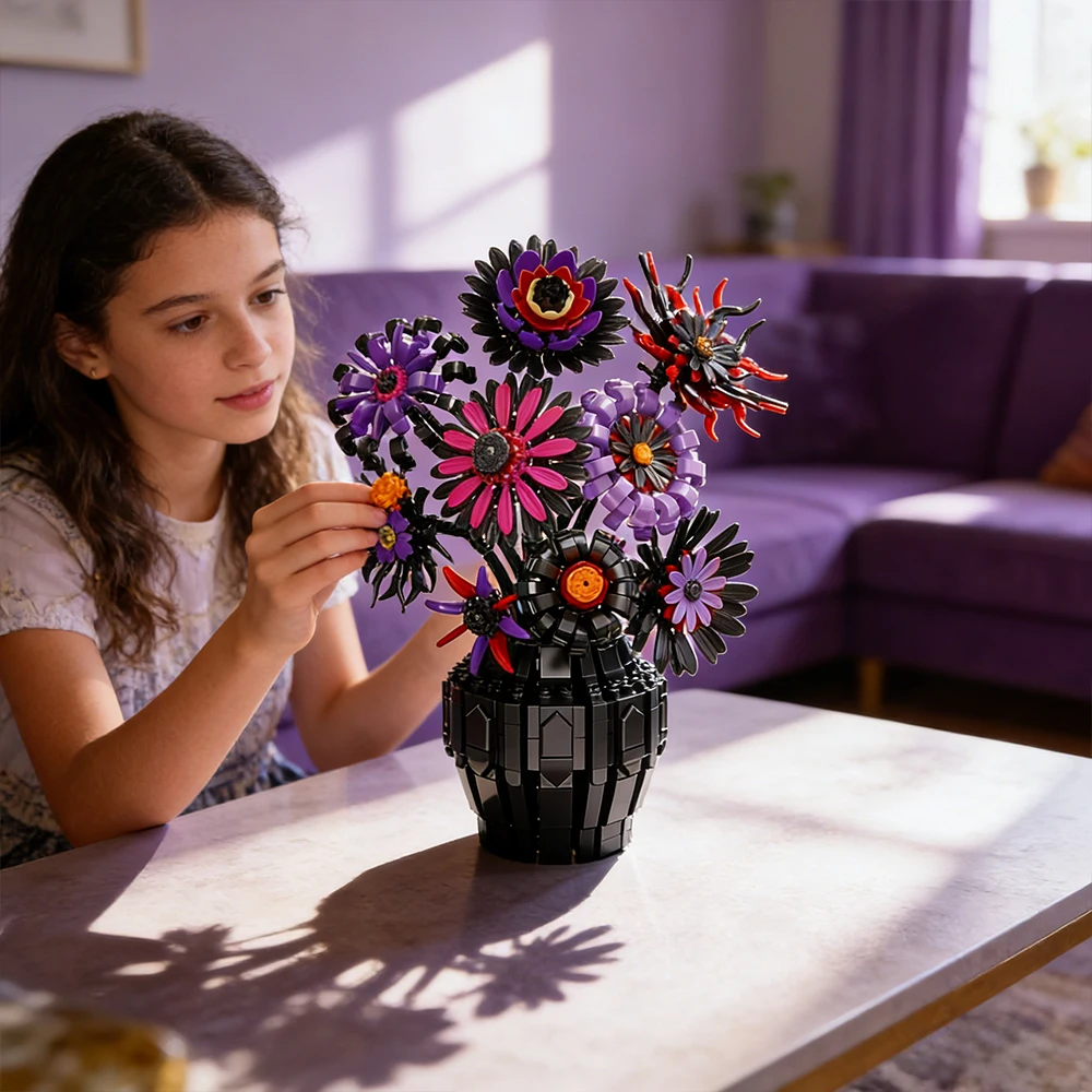 Цветочный горшок Вечный букет Ваза Модель Кирпичи Готический Темная ночь Цветочные строительные блоки DIY Орнамент Детские игрушки Взрослый Романтический подарок
Цветочный горшок Вечный букет Ваза Модель Кирпичи Готический Темная ночь Цветочные строительные блоки DIY Орнамент Детские игрушки Взрослый Романтический подарок