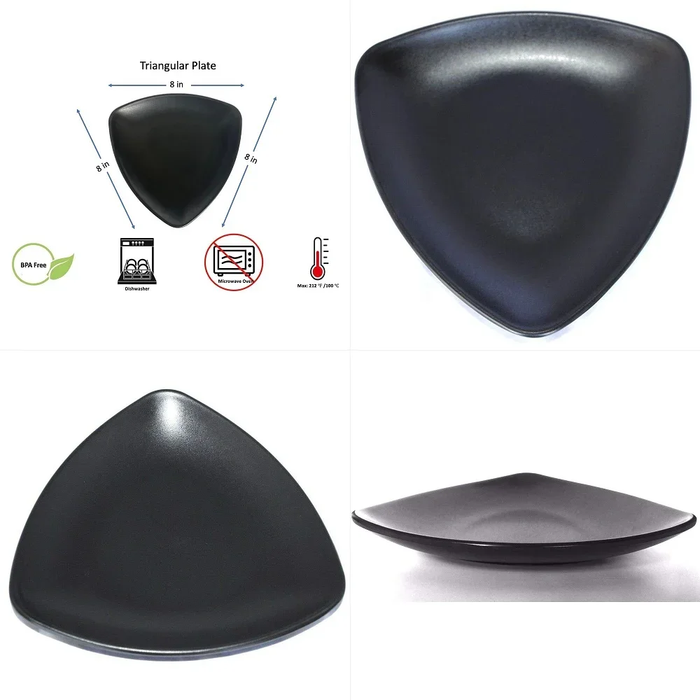 Melamine Rectangular Plates Sushi Sashimi Salad Serving Dinner Platter Dishes, 101 2 X 41 2, Black 48, 101 2 X 41 2
Melamine Rectangular Plates Sushi Sashimi Salad Serving Dinner Platter Dishes, 101 2 X 41 2, Black 48, 101 2 X 41 2