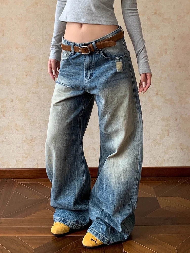 Мужские джинсы в стиле ретро American Washed Blade, повседневные широкие брюки, свободные джинсы для пар, молодежный стиль, износостойкие.
Мужские джинсы в стиле ретро American Washed Blade, повседневные широкие брюки, свободные джинсы для пар, молодежный стиль, износостойкие.