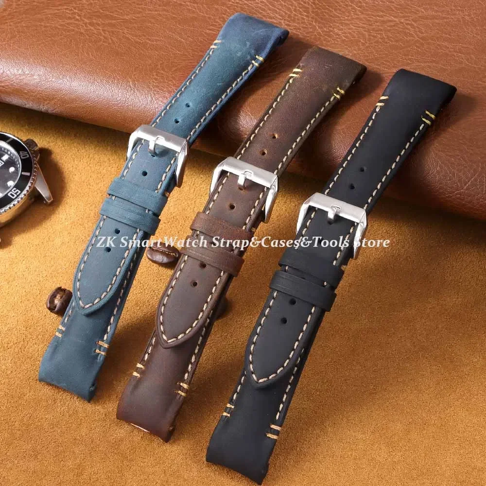 Genuine Leather Watch Bands High Quality Retro Oil Wax Calfskin Watch Strap 20mm 22mm Curved End Cowhide Bracelet Men Wristband
Genuine Leather Watch Bands High Quality Retro Oil Wax Calfskin Watch Strap 20mm 22mm Curved End Cowhide Bracelet Men Wristband