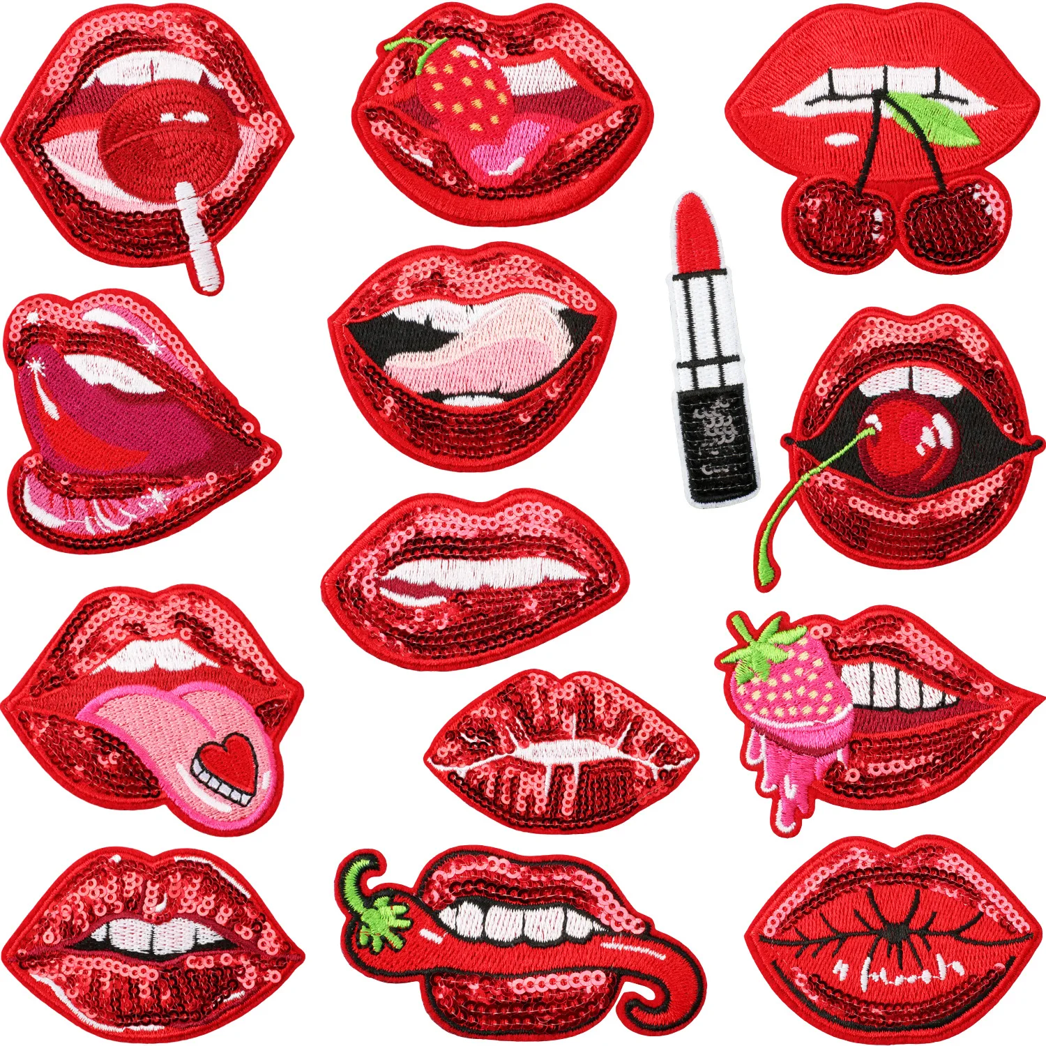 1PCS Patch Sticker Sequin Lip Embroidery Cloth Sticker Versatile Luggage Decoration Embroidery Sticker Hole Repair Ironing
1PCS Patch Sticker Sequin Lip Embroidery Cloth Sticker Versatile Luggage Decoration Embroidery Sticker Hole Repair Ironing
