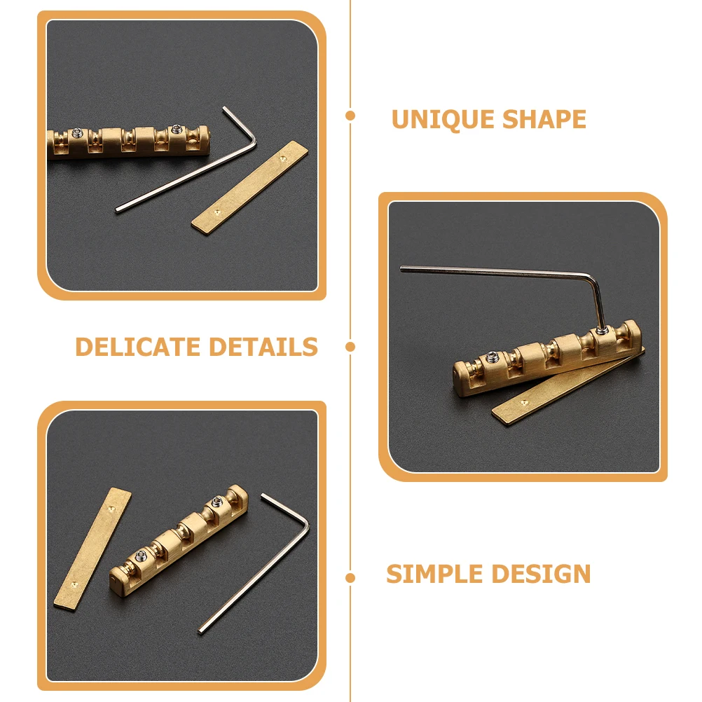 Brass Bass Nut Pillow 5 String Acoustic Guitar Accessories Nuts Wear Resistant Tone Enhancement String
Brass Bass Nut Pillow 5 String Acoustic Guitar Accessories Nuts Wear Resistant Tone Enhancement String