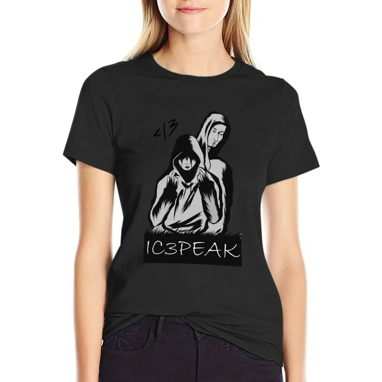 IC3PEAK T-Shirt vintage tees customs design your own customs rock and roll t shirts for Women
IC3PEAK T-Shirt vintage tees customs design your own customs rock and roll t shirts for Women