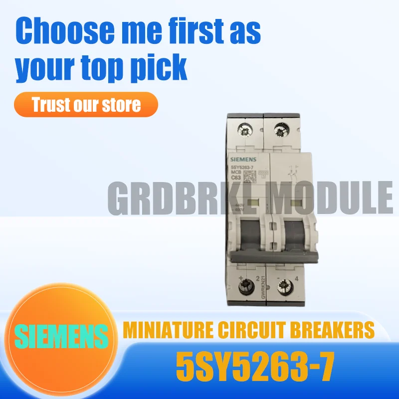 New Original SIEMENS 5SY5263-7 Small Circuit Breaker with 2P C63A Air Switch
New Original SIEMENS 5SY5263-7 Small Circuit Breaker with 2P C63A Air Switch